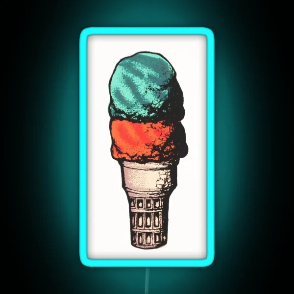 Two Scoops RGB Neon Sign
