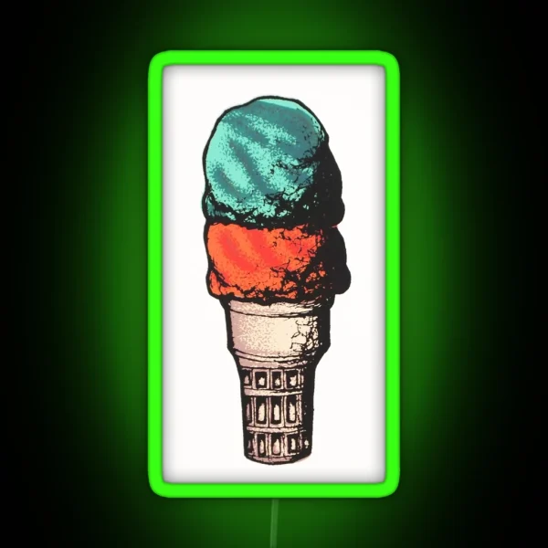 Two Scoops RGB Neon Sign