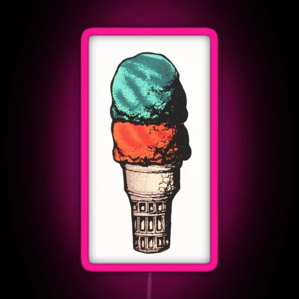 Two Scoops RGB Neon Sign