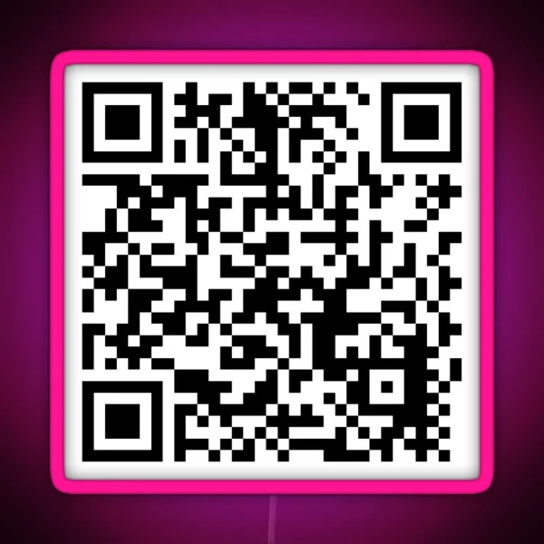 Two Shots Of Vodka QR CODE RGB Neon Sign