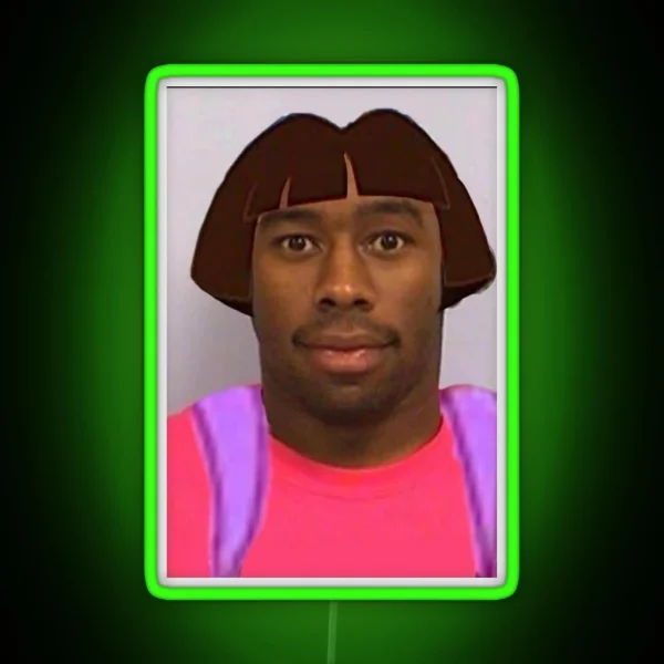 Tyler The Creater Mugshot Dora RGB Neon Sign