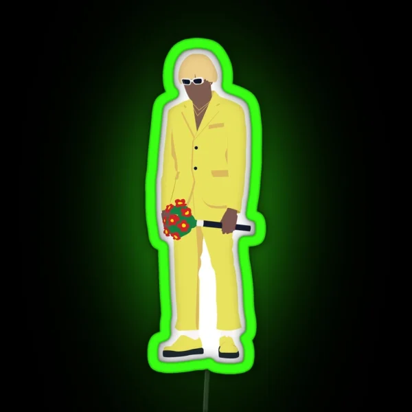 Tyler The Creator NEW MAGIC WAND Minimalist Design RGB Neon Sign