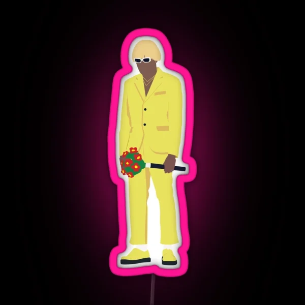 Tyler The Creator NEW MAGIC WAND Minimalist Design RGB Neon Sign