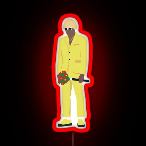 Tyler The Creator NEW MAGIC WAND Minimalist Design RGB Neon Sign