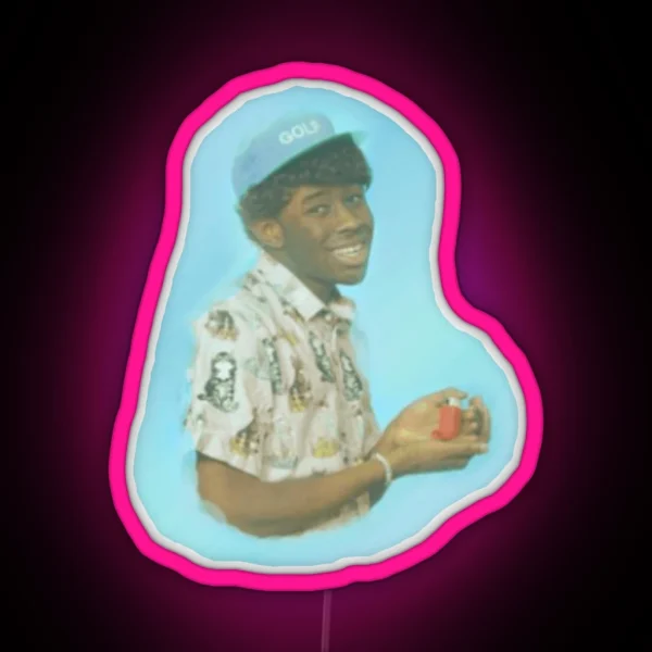 Tyler The Creator Wolf Album Art RGB Neon Sign