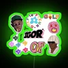 Vibrant Neon Sign Decor with Colored LED Lighting Effects Included