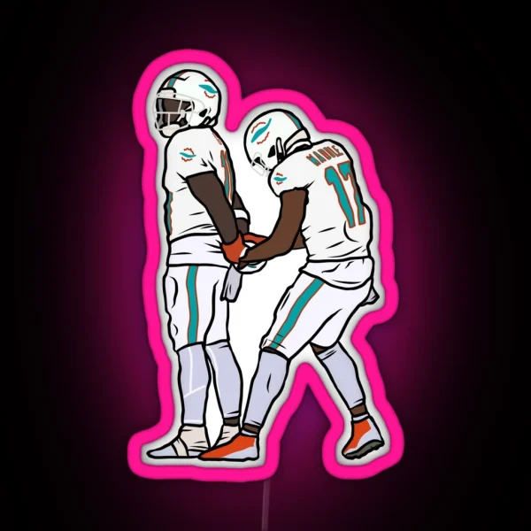 Tyreek Hill Arrest Touchdown Celebration RGB Neon Sign