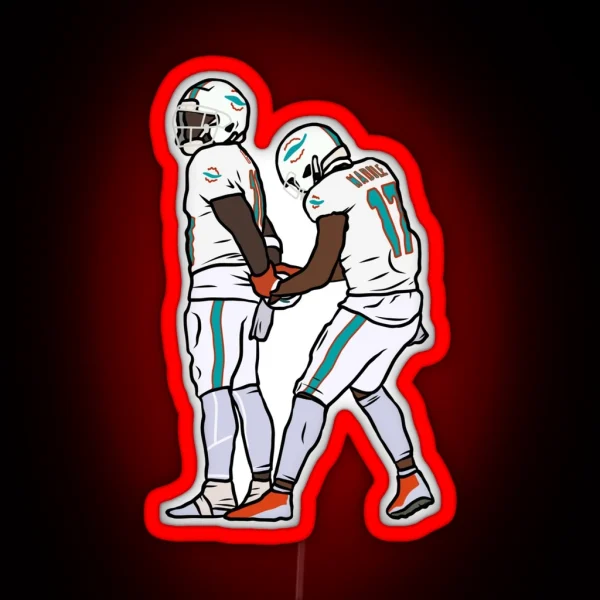 Tyreek Hill Arrest Touchdown Celebration RGB Neon Sign