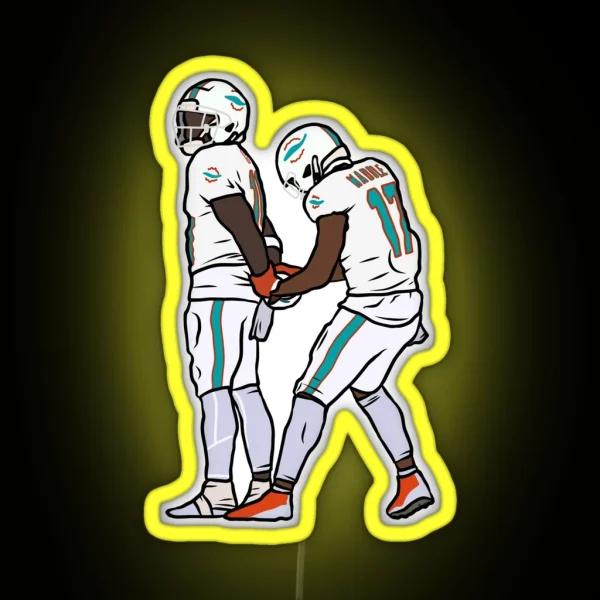 Tyreek Hill Arrest Touchdown Celebration RGB Neon Sign