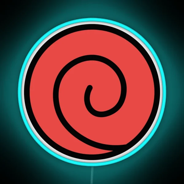 Uchiha Clan Village Symbol RGB Neon Sign