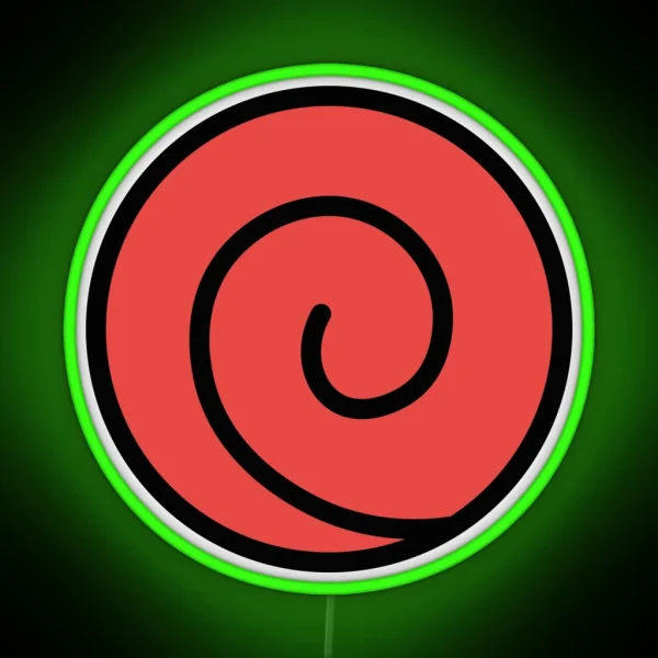 Uchiha Clan Village Symbol RGB Neon Sign