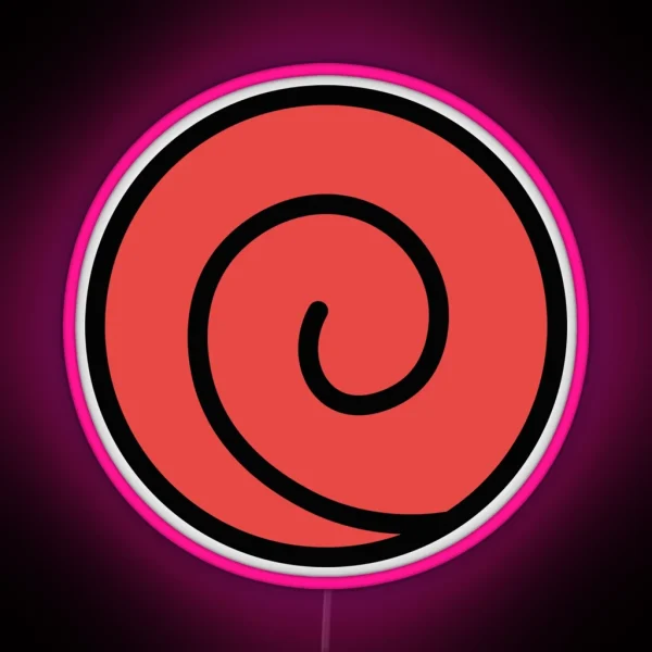 Uchiha Clan Village Symbol RGB Neon Sign