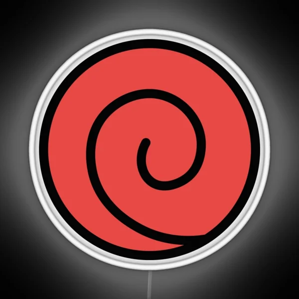 Uchiha Clan Village Symbol RGB Neon Sign