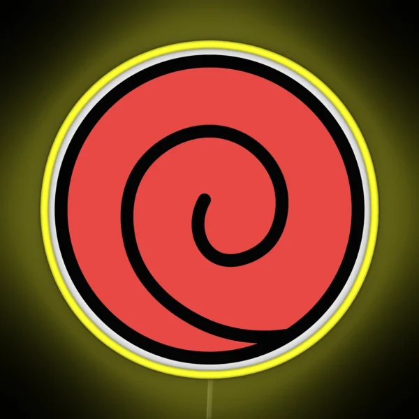 Uchiha Clan Village Symbol RGB Neon Sign