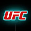 Neon Sign Displaying Official UFC Logo in Vibrant RGB Color
