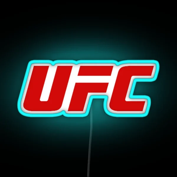 UFC Logo Ultimate Fighting Championship RGB Neon Sign