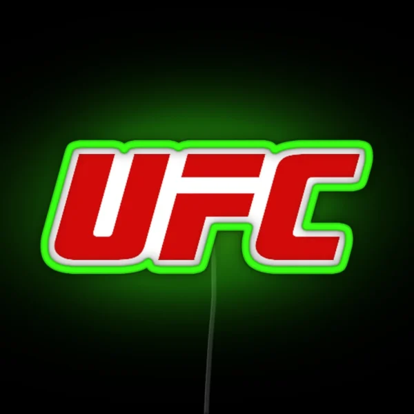 UFC Logo Ultimate Fighting Championship RGB Neon Sign