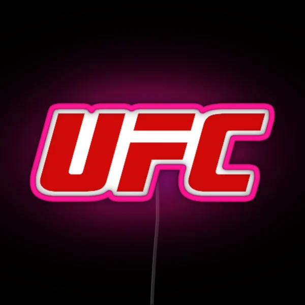 UFC Logo Ultimate Fighting Championship RGB Neon Sign