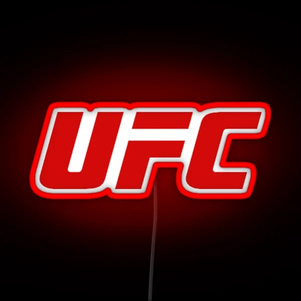UFC Logo Ultimate Fighting Championship RGB Neon Sign