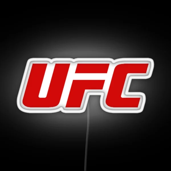 UFC Logo Ultimate Fighting Championship RGB Neon Sign