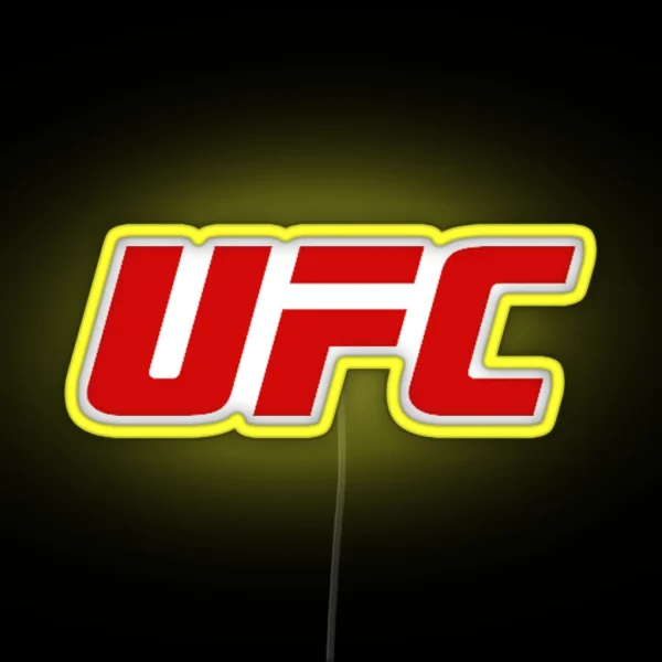 UFC Logo Ultimate Fighting Championship RGB Neon Sign