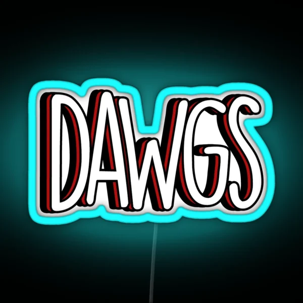 UGA Dawgs RGB Neon Sign