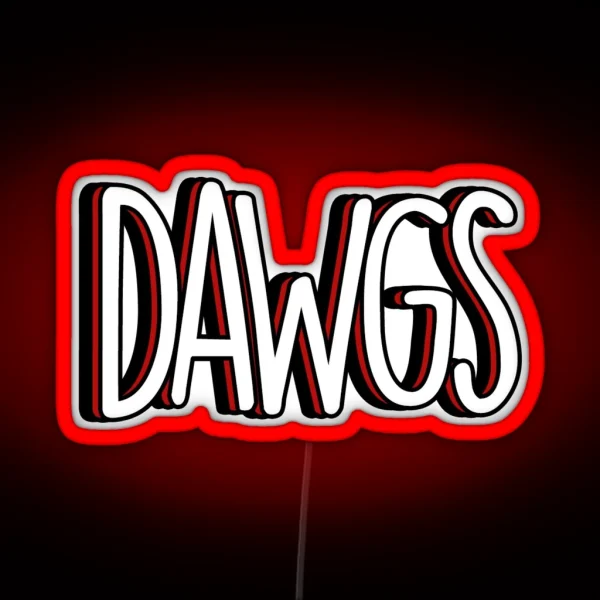 UGA Dawgs RGB Neon Sign