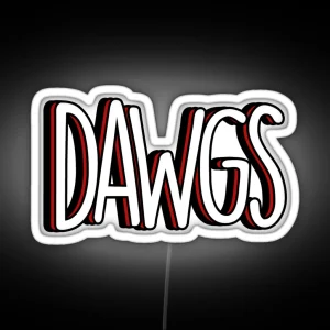 UGA Dawgs RGB Neon Sign