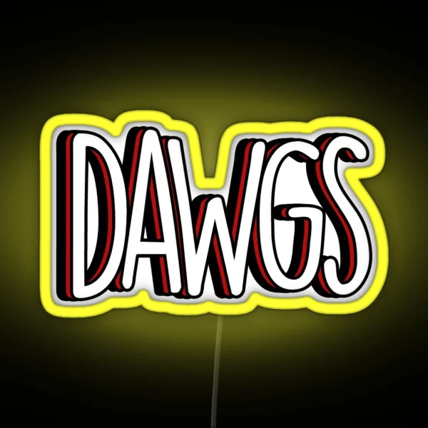 UGA Dawgs RGB Neon Sign