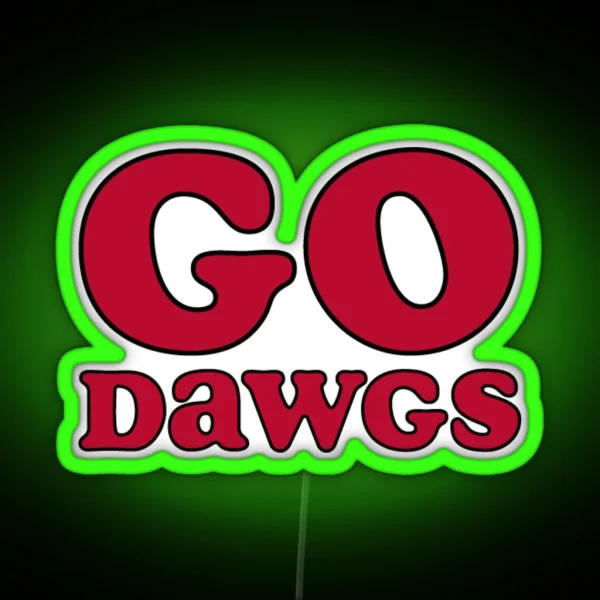 UGA Go Dawgs RGB Neon Sign