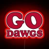 University of Georgia Athletic Fan's Vibrant RGB Neon Sports Sign