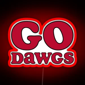 UGA Go Dawgs RGB Neon Sign