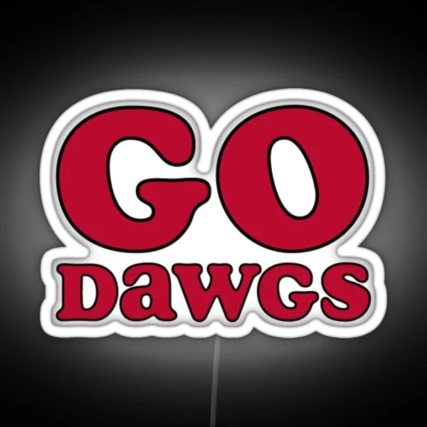 UGA Go Dawgs RGB Neon Sign