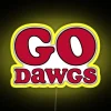 LED University of Georgia Bulldogs NCAA team spirit decoration sign.