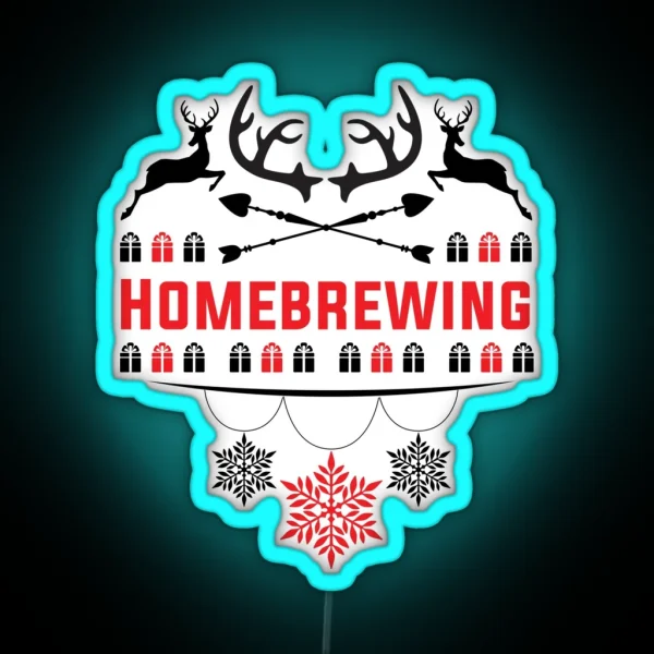 Ugly Christmas Led For Homebrewing Lovers RGB Neon Sign
