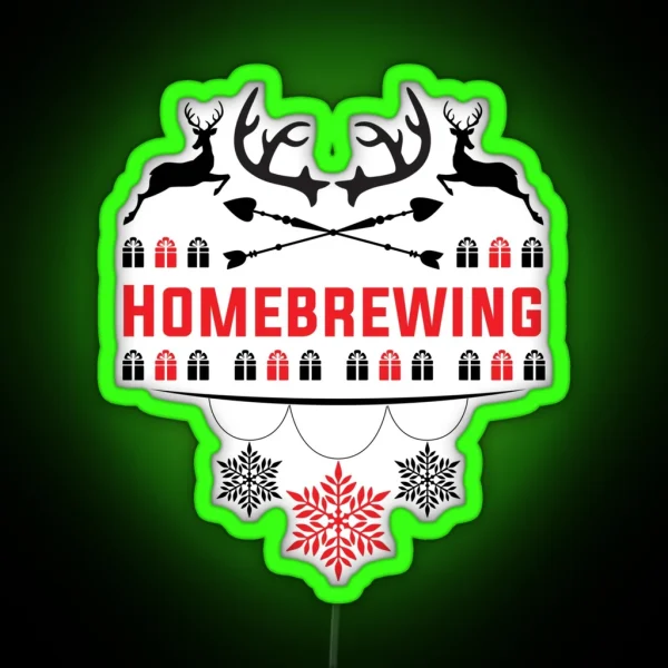 Ugly Christmas Led For Homebrewing Lovers RGB Neon Sign