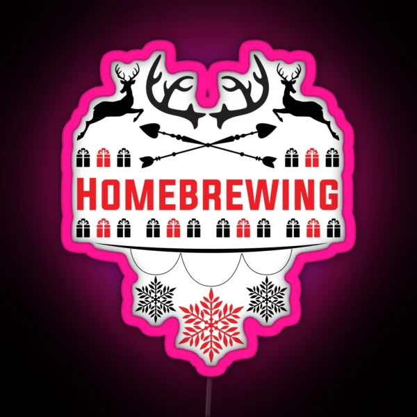 Ugly Christmas Led For Homebrewing Lovers RGB Neon Sign
