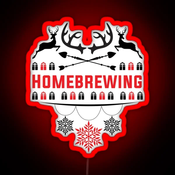 Ugly Christmas Led For Homebrewing Lovers RGB Neon Sign