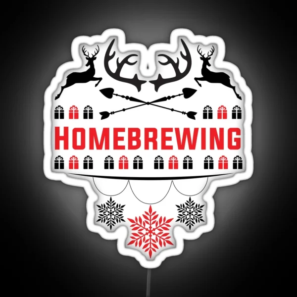 Ugly Christmas Led For Homebrewing Lovers RGB Neon Sign