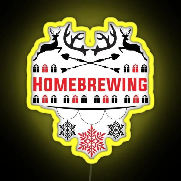 Ugly Christmas Led For Homebrewing Lovers RGB Neon Sign