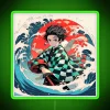 Vintage Japanese-inspired Kamado wall decoration with RGB neon lighting accents