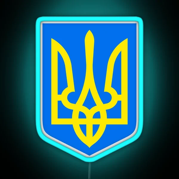 Ukrainian Coat Of Arms RGB Neon Sign