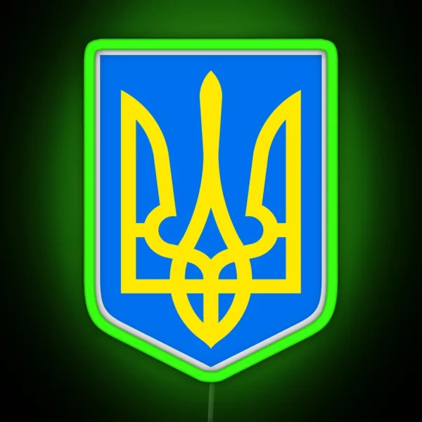 Ukrainian Coat Of Arms RGB Neon Sign