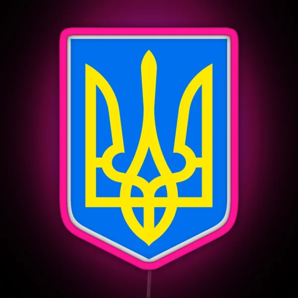 Ukrainian Coat Of Arms RGB Neon Sign