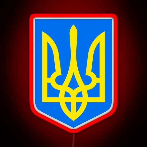 Ukrainian Coat Of Arms RGB Neon Sign