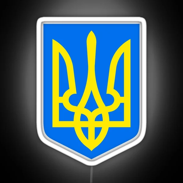 Ukrainian Coat Of Arms RGB Neon Sign