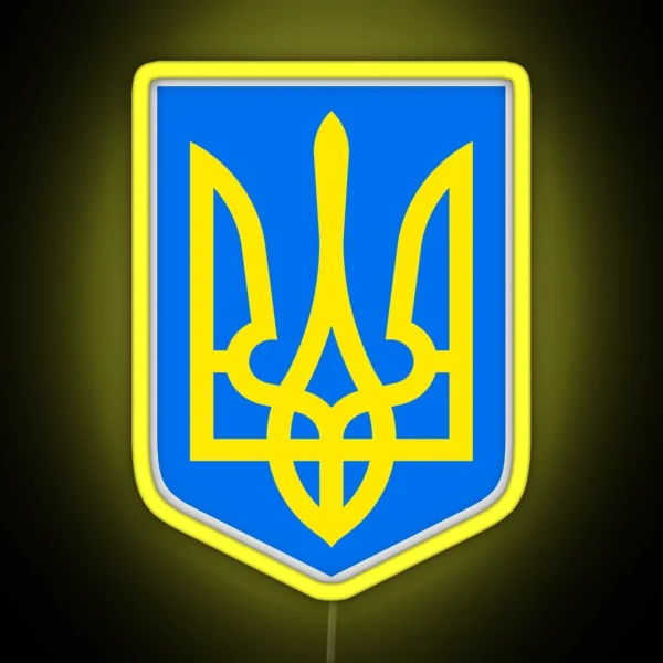 Ukrainian Coat Of Arms RGB Neon Sign