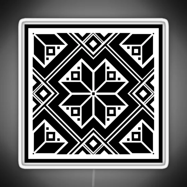 Ukrainian Pattern RGB Neon Sign