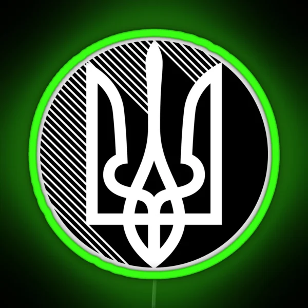 Ukrainian Trident Black RGB Neon Sign
