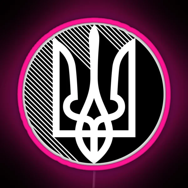 Ukrainian Trident Black RGB Neon Sign